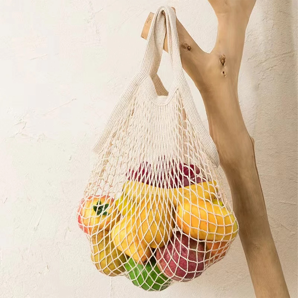 Reusable Produce Bag - Reusable Cotton Fishnet Bag Shopping String