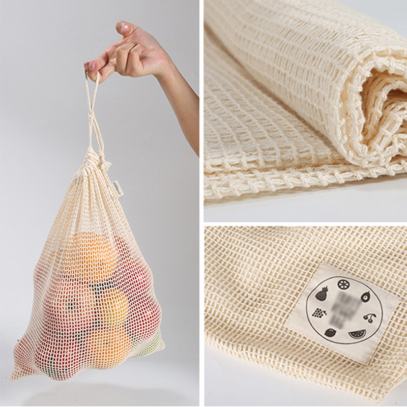 6/10 Packs Organic Cotton Reus - Reusable Produce Bag recensione e prezzo