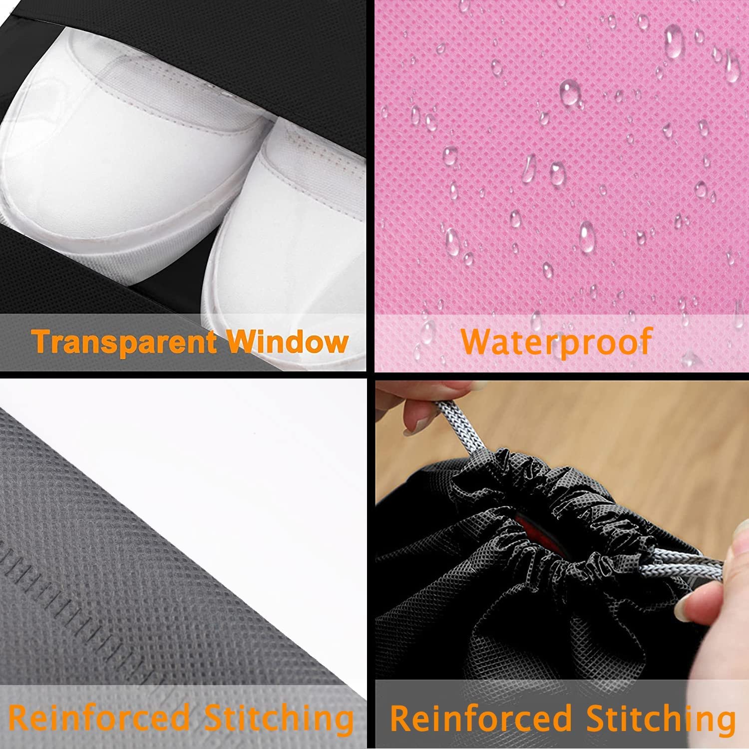 5/10PCS Travel Shoe Bags with  - Reusable Produce Bag recensione e prezzo