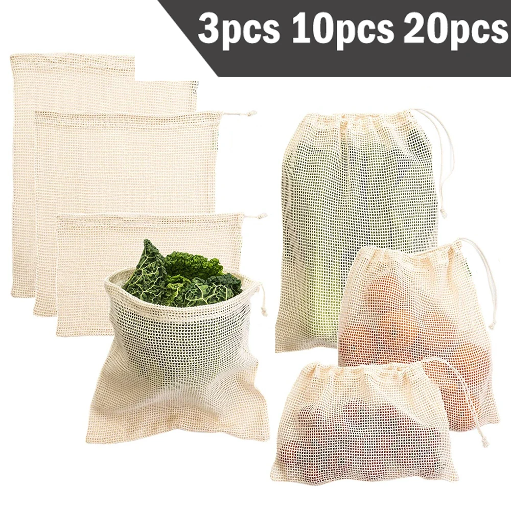 3 6 10pcs Reusable Produce Bag - Reusable Produce Bag recensione e prezzo